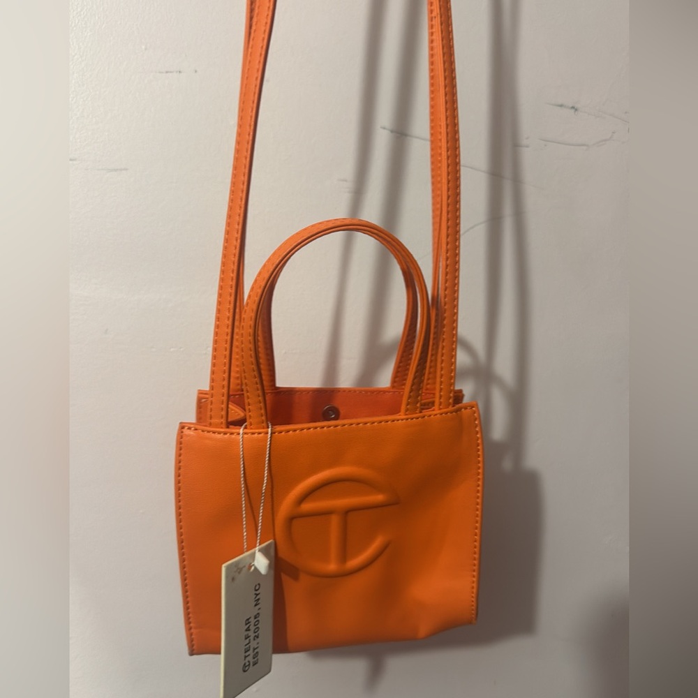 Telfar Vibrant Orange Mini Bag